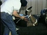 BLACK COLLEGE STUDENT MICHELLE GETS HOG-TIED, CLEAVE GAGGED & HAS ELBOWS TIED TIGHTLY TOGETHER (D50-1)