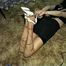 35 YEAR OLD ITALIAN HAIRDRESSER IS MOUTH STUFFED, CLEAVE GAGGED & HOG-TIED WITH THIN BROWN RAWHIDE (D59-9)