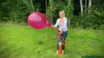 sexy outdoor double lift pump2pop six balloons