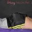 Watching Pia preparing her bed wearing a sexy black shiny nylon shorts and a grey tshirt (Pics)