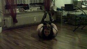 Try to eat while hogcuffed