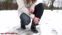 Handschellenspass im Schnee