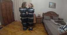 Kamilla and Talika06 - Both trash bag packed (BTS video)