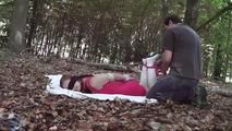 Nelly hogtied outdoor 1/2