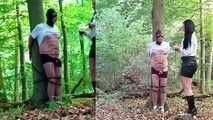 Filled with piss in the forest and jerked off