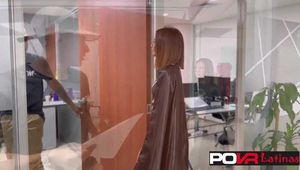 Kinky trick or dick game at the office almost caught