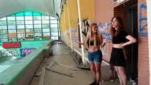 NO TRESPASSING? TRANS SEX IN AN ABANDONED SWIMMING POOL?! LOST PLACE CUM PUSSY?!