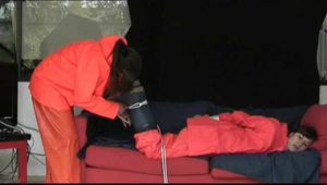 See 2 Videos with Alina and Julia enjoying Bondage in Rainwear from our Archives 2012