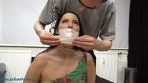 Cuffed and gagged Nina part 1