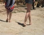 sexy girls barefoot in Spain