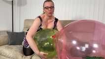 ballooncluster of six P18 and five pump2pops, one blow2pop P18