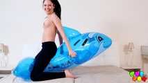 469 Rebecca Volpetti's hot ride on the dolphin!
