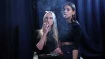 Girls Smoking close to each other