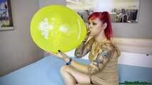 Blow2Pop yellow 18inch *globos payaso*