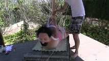 Minuit in a supertight Spanish Hogtie !