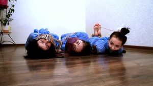 [From archive] Lucky & La Pulya & Xenia - Card games with bondage (video 02)