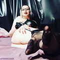 Selfietime Leather and  nylons