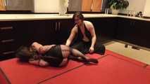 Afsana vs. Little Red Girl at BoundCon Feringapark in November 2017