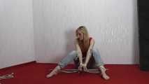 Sarah roped and tickled