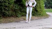 Leggings in weiß