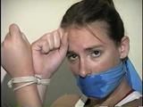 24 Yr OLD CRAFTER IS BALL-GAGGED, MOUTH STUFFED, OTM GAGGED, WRITES RANSOM NOTE, MAKES RANSOM CALL AND IS HANDGAGGED (D64-5)