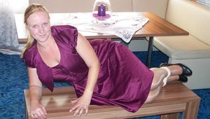 Hogtied on a table 
