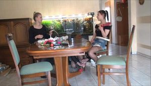 Lea, Saskia and Wendy - The Bondage Party 1 Part 2 of 4