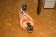 Ronja - Hogtied in the office