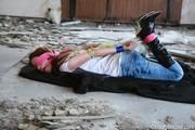 Anna hogtied in a lost place PICS