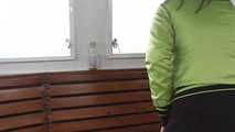 078031 Rachel Evans Pees In A Bottle On A Dutch Barge