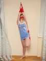 Alice Lee - Short-haired redhead's arousing experience with red rope