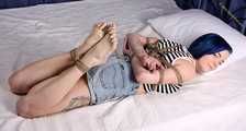 Diane hogtied