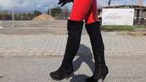 Rote Vinyl-Leggings und Overknees, 5.Teil