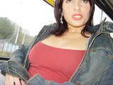 Flashing my tits and pussy on the tram