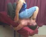 Cassandra, sitting and tickling