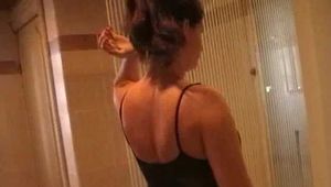 in the bathroom