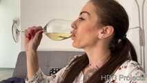 Another Drinking Session for her Fans