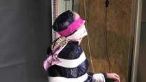 Rachel adams tied and gagged in shiny nylon Clothes