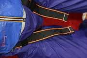 Sexy Sonja being tied and gagged with ropes and a clothgag hanging wearing a sexy rainwear combination (Pics)