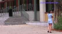 050014 Roxy Pees Outside The Hungarian Trade Centre