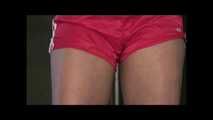 Watch Katharina not beeing able to hold her pee while beeing tied and gagged to a pole