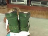 Nikki tight hogtied
