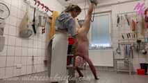 #Slaughter in white - My long white #rubberapron in use