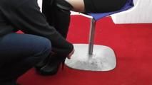 Lisa artbound on chair
