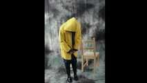 Nadja posing in layers of raingear