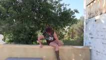 Maulbesamung am Pool