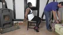 Jasmin toweltied to chair 1/2