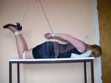 Tied on a table