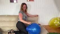 popping 20 balloons with the lighter