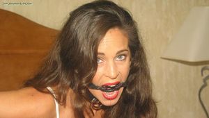 Karina Ballerina in Leather Bondage